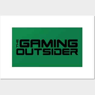 The Gaming Outsider - Black Text Only T-Shirt Posters and Art